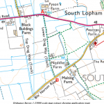 map of proposed restricted byway Lower Drag Way