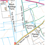 map of proposed restricted byway Top Drag Way